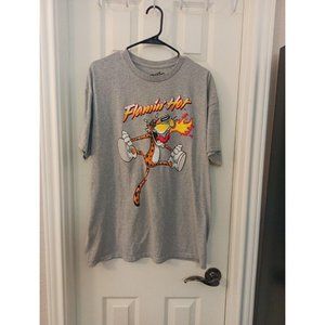 Women's Flamin' Hot Cheetos Big Spell Out Gray T-Shirt Size XL